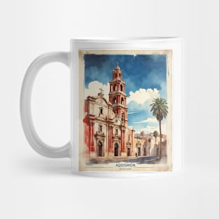 Aquismon San Luis Potosi Mexico Vintage Tourism Travel Mug